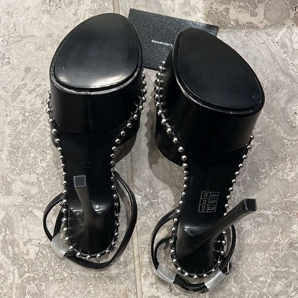 Alexander Wang Nova Ankle Strap 145 Studded Platform High Heel, New, Size 35.5 - Picture 11 of 16
